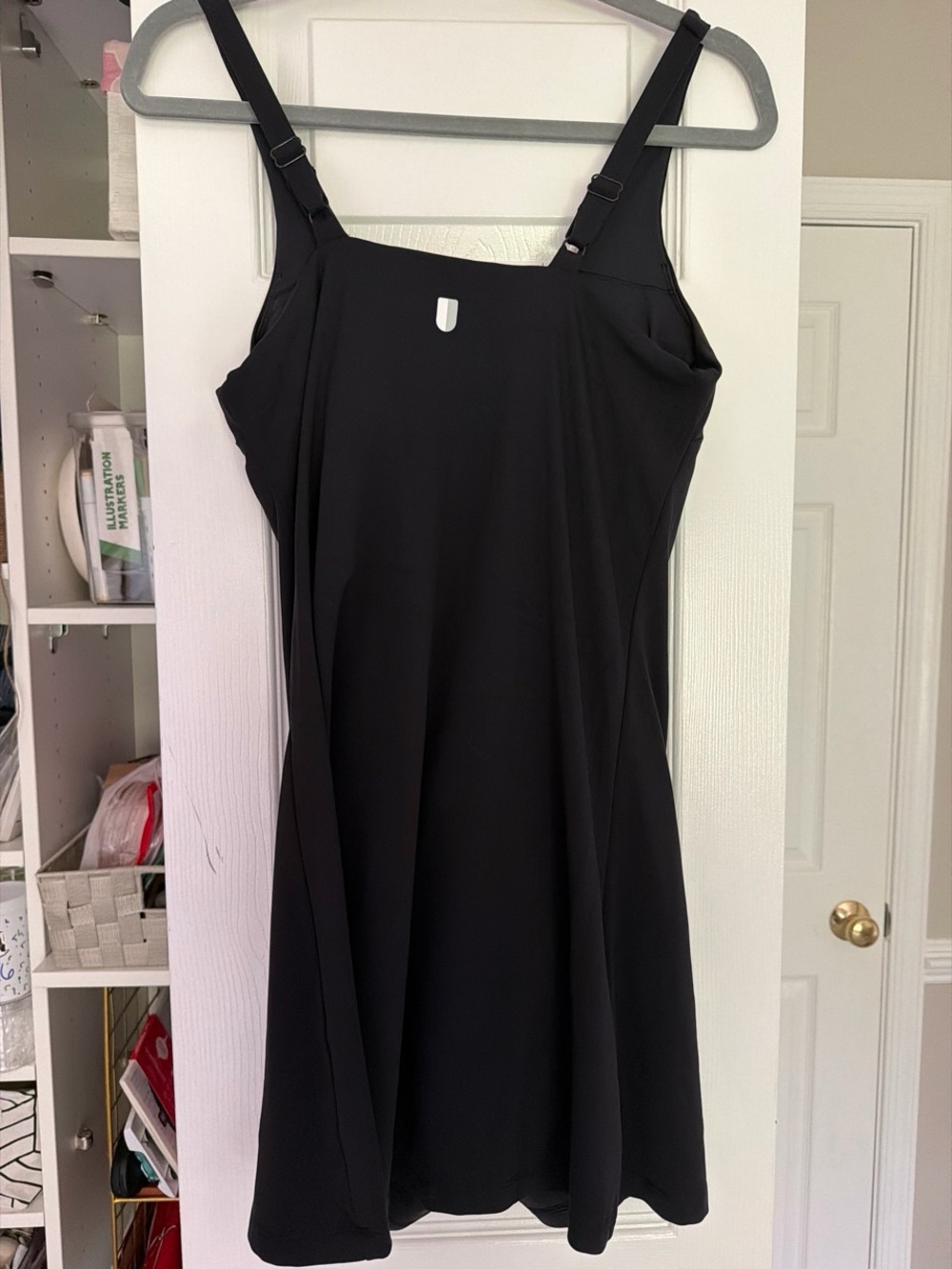 Rhoback Black Mini Dress with Adjustable Straps